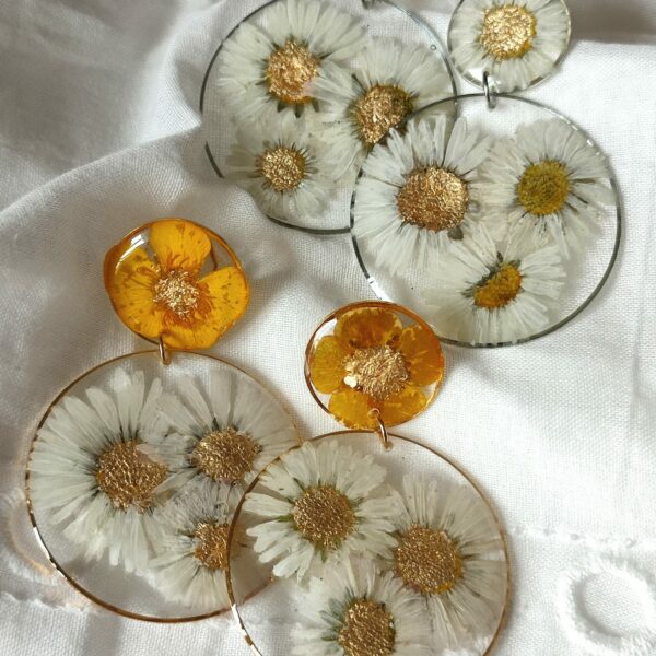 BO pendantes Athena Bouton d'or