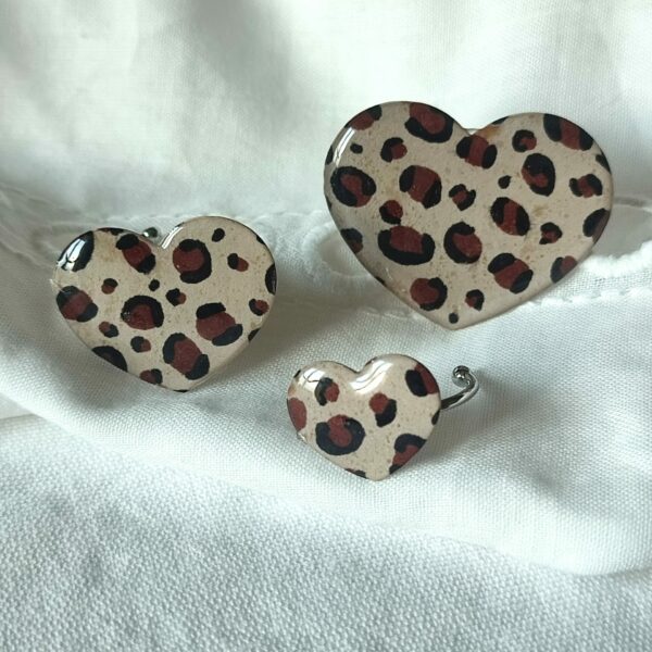 Bague Coeur léopard