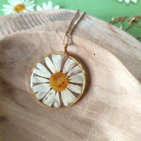 Pendentif rond Marguerite