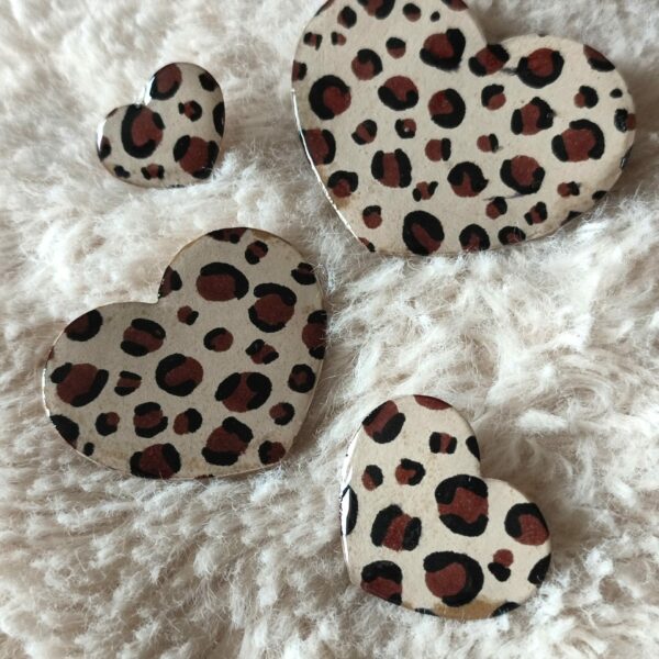 Pin's Coeur léopard