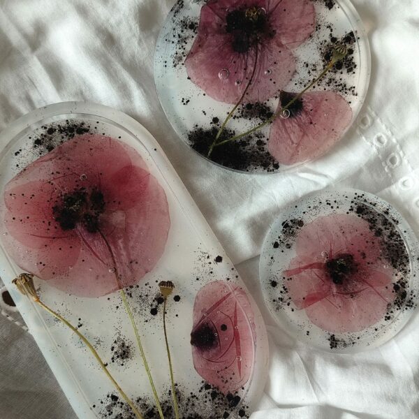 Plateau à bijoux Coquelicot